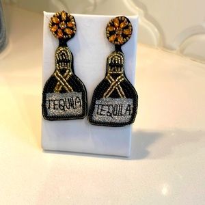 Tequila beaded earrings